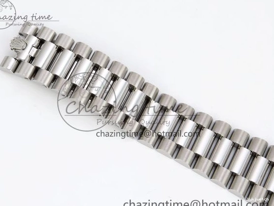 Stick Steel SS 40 Dial (Gain V3 Light JDF Weight) President Green DayDate on VR3255 904L Bracelet 0401